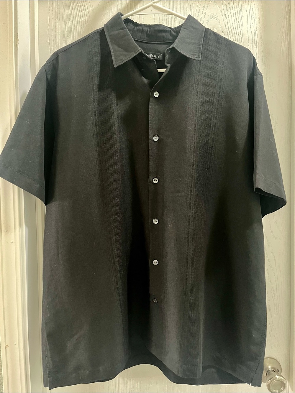 Men’s Black Button Front Shirt